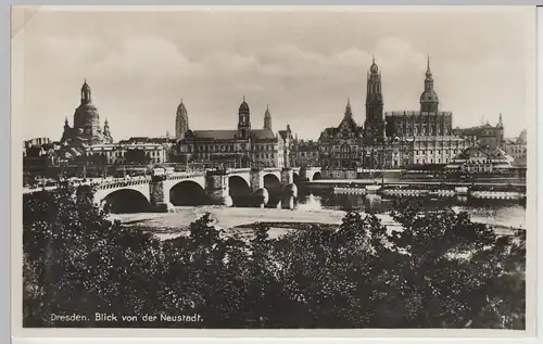 (73719) Foto AK Dresden, Altstadt, Blick von der Neustadt, Frauenkirche