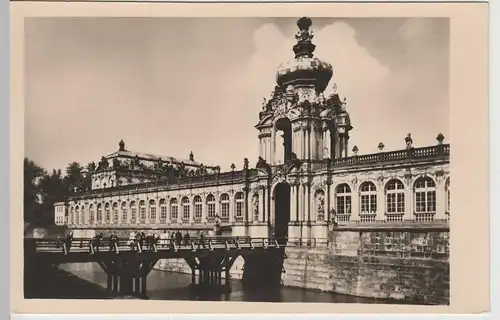 (67338) Foto AK Dresden, Zwinger, Kronentor 1955