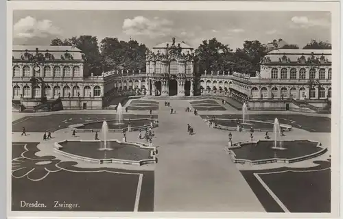 (67329) Foto AK Dresden, Zwinger, Wallpavillon, Französischer Pavillon 1936