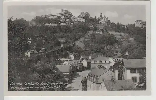 (67328) AK Dresden, Weißer Hirsch, Loschwitz, Luisenhof, Drahtseilbahn