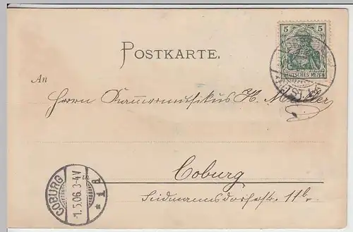 (37720) AK Dresden, Palais Großer Garten, Litho 1906
