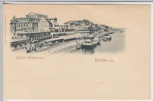 (24288) AK Dresden, Helbigs Etablissement, Oper, bis 1905