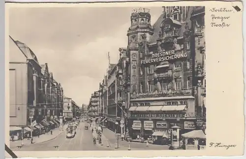 (24022) Foto AK Dresden, Prager Straße, vor 1945