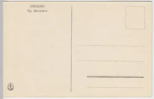 (20961) AK Dresden, Belvedere, vor 1945