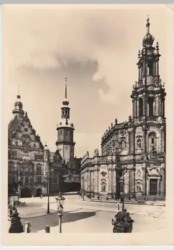 (14300) Foto AK Dresden, Kath. Hofkirche, Schloss 1968