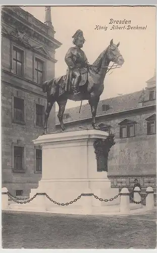 (115962) AK Dresden, König Albert-Denkmal um 1910