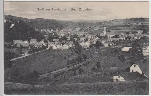 (115866) AK Neuhausen Bez. Dresden, Totale 1924