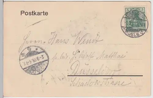 (115845) AK Dresden, Hotel Reichspost 1903