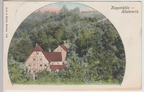 (115834) AK Dresden Hosterwitz, Keppmühle um 1900, gel. 1917