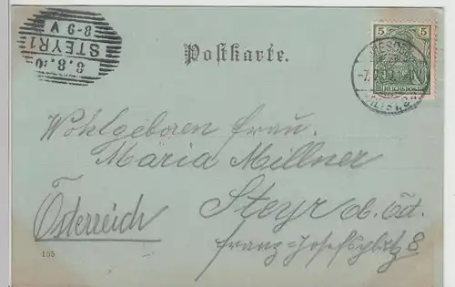 (115008) AK Gruß aus Dresden, Hofkirche, Schloss, Mondscheinkarte 1900