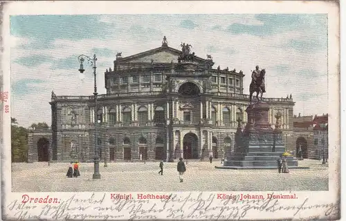 (113179) AK Dresden, Königl. Hoftheater, Semperoper, Oper 1903