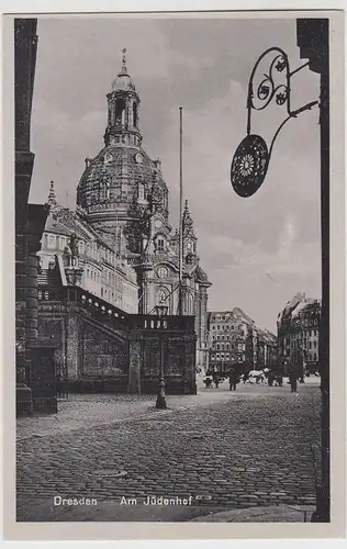 (112037) AK Dresden, Am Jüdenhof, Frauenkirche