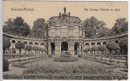 (109494) AK Dresden, Zwinger, Wallpavillon 1911