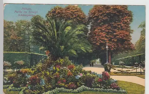 (106544) AK Pillnitz b. Dresden, Partie im Kgl. Schlossgarten, 1917