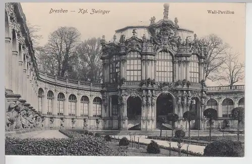 (106542) AK Dresden, Wall-Pavillon im Zwinger, 1910er