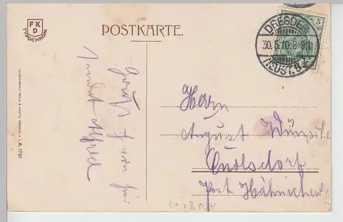 (106539) AK Dresden Neustadt, Monumentalbrunnen a.d. Albertplatz 1910