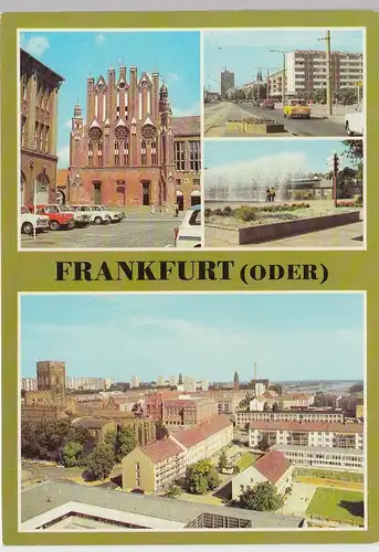 (102400) AK Frankfurt (Oder), Mehrbildkarte 1983