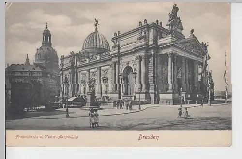 (105294) AK Dresden, Frauenkirche u. Kunst-Ausstellung um 1910