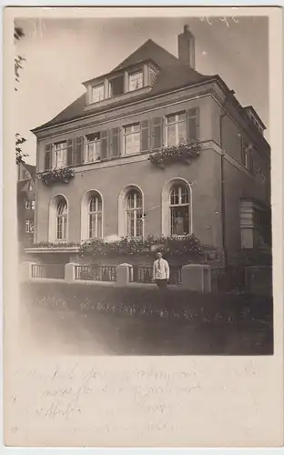 (94048) Foto AK Wohnhaus, Stempel Dortmund 1927