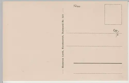 (74636) AK Dortmund, Rathaus und Stadtbibliothek, vor 1945