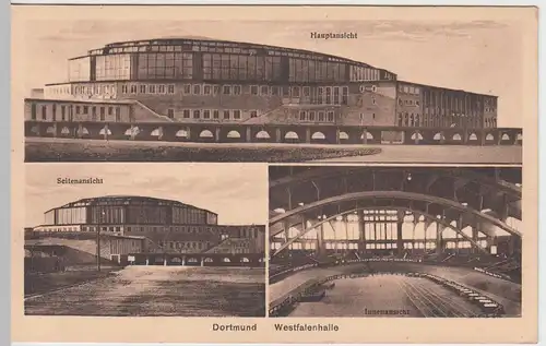 (54891) AK Dortmund, Westfalenhalle, Mehrbildkarte 1926
