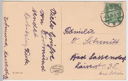 (54891) AK Dortmund, Westfalenhalle, Mehrbildkarte 1926