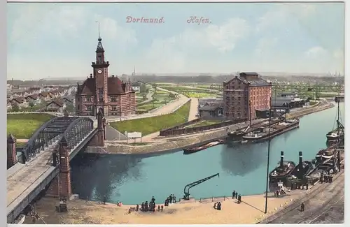 (46057) AK Dortmund, Hafen, 1907