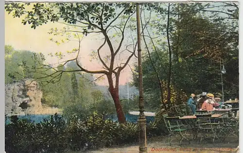 (24638) AK Dortmund, Partie an der Kronenburg 1910