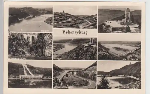 (110132) Foto AK Dortmund, Hohensyburg, Verbandstraße, Wittekind Ruine, Ruhrtal,