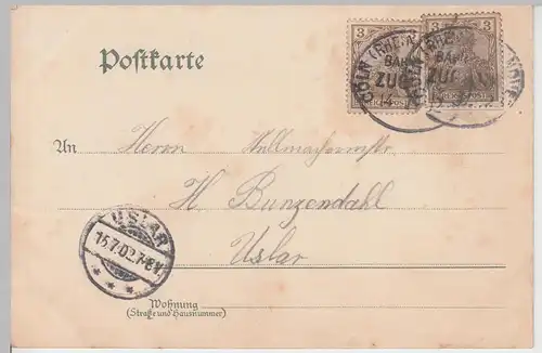 (108805) Künstler AK Dortmund, Hohensyburg, Kaiser Wilhelm Denkmal, Wappen, Bahn