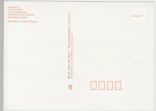 (96379) AK Dessau, Mehrbildkarte, 1987