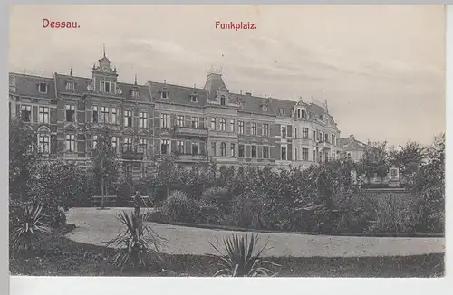 (108739) AK Dessau, Funkplatz, vor 1945