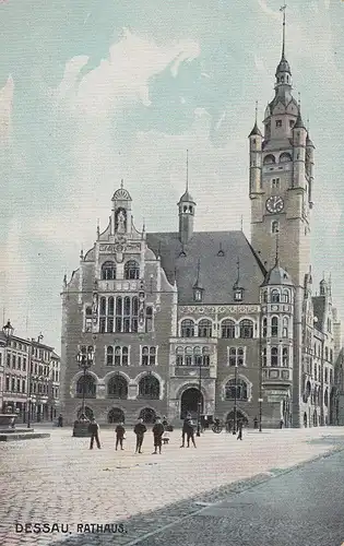 (108194) AK Dessau, Rathaus, um 1910