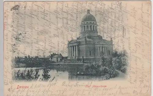 (106498) AK Dessau, Mausoleum, 1900