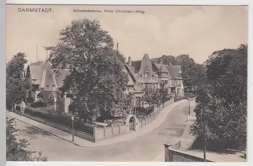 (95496) AK Darmstadt, Künstlerkolonie, Prinz Christian-Weg, vor 1945