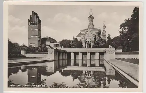 (78942) Foto AK Darmstadt, Künstler Kolonie, vor 1945