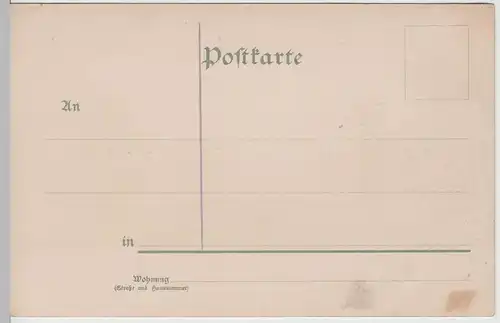 (76143) AK Gruß aus Darmstadt, Partie im Herrngarten, um 1900