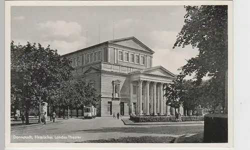 (74509) AK Darmstadt, Hessisches Landes-Theater