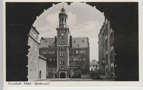 (74508) AK Darmstadt, Schloss Glockenspiel