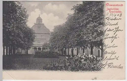 (54219) AK Darmstadt, Jagdschloß Kranichstein, 1903