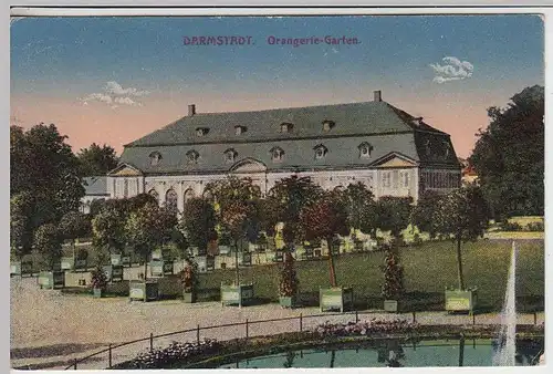 (35907) AK Darmstadt, Orangerie-Garten, vor 1945