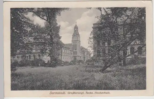 (104411) AK Darmstadt, Großherzogl. Technische Hochschule, 1918