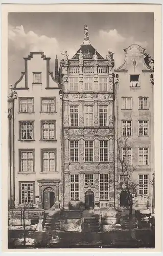 (90963) Foto AK Danzig, Gdansk, Patrizierhäuser am Langen Markt, vor 1945