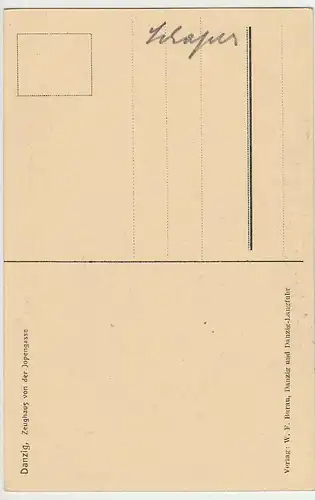 (36895) AK Danzig, Gdansk, Zeughaus v.d. Jopengasse, vor 1945