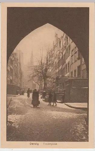 (36886) AK Danzig, Gdansk, Frauengasse, vor 1945
