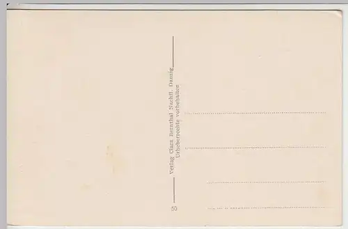 (36037) AK Danzig, Marienkirche u. Rathaus, vor 1945