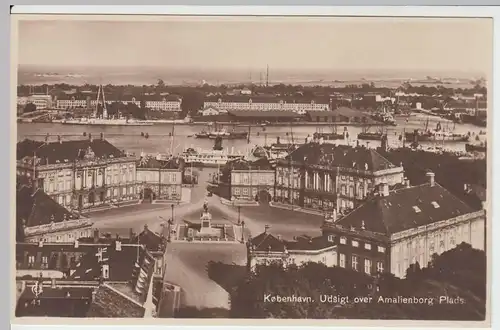 (49350) Foto AK Kobenhavn, Kopenhagen, Blick über Amalienborg Plads, vor 1945