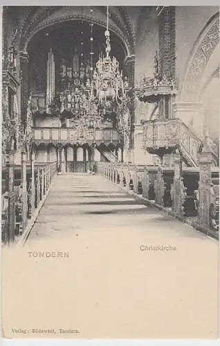 (22543) AK Tondern, Tonder, Christkirche, Inneres, bis um 1905