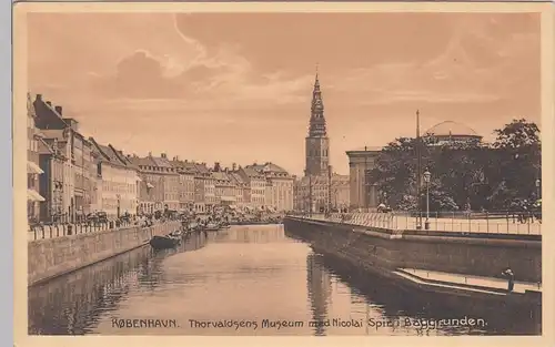 (110122) AK Kopenhagen, København, Thorvaldsens Museum, Nicolai Spir vor 1945