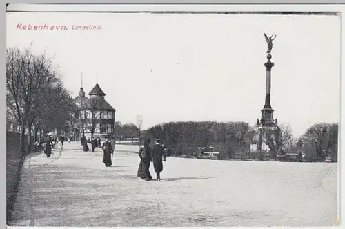 (10723) AK Kopenhagen, Langelienie um 1910